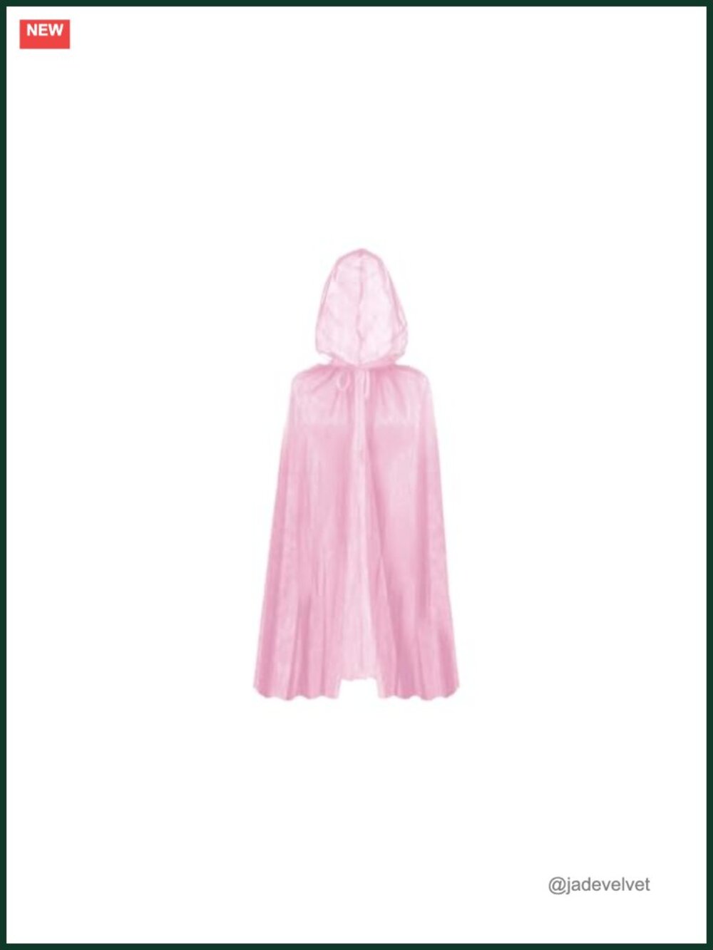 Tulle Cloak Cape Hooded Cosplay Costume Role Play Fancy Dress Up